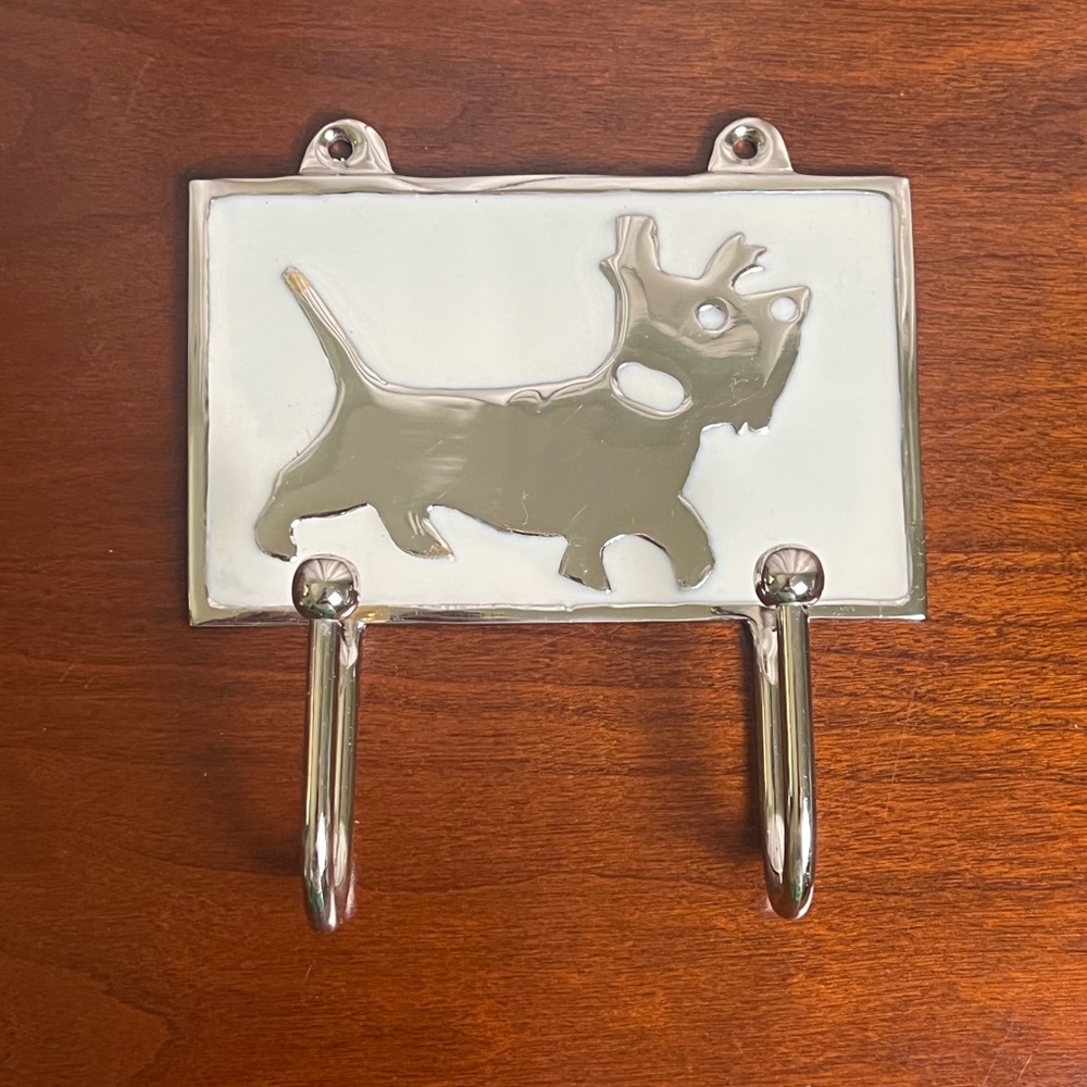 Scottie/Scottish Terrier Dog Wall Double Hooks